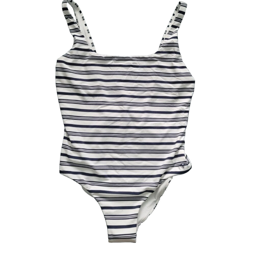 NWT VINYARD VINES Scoop Women's One-Piece Swimsuit Mavy/White Size M